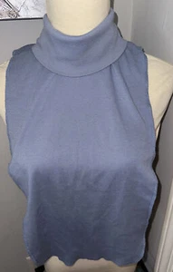 THE TOG SHOP Dickie Medium Blue Faux Fake Turtleneck 1 sz fits most Dicky Dickey - Picture 1 of 3