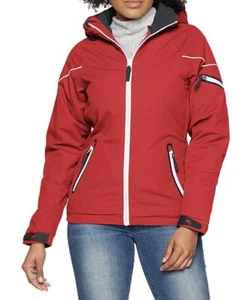 James Harvest Womens Bridgeport Jacket Red Size 12 Medium Wind Waterproof New - Picture 1 of 11