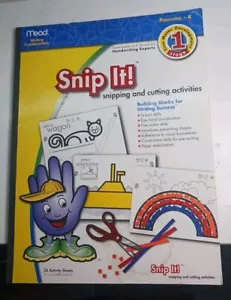 Mead Writing Fundamentals Snip It! Preschool Kinder Snipping &Cutting Activities - Picture 1 of 4