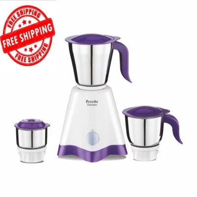 Molinillo mezclador de 3 frascos de acero Preethi Zodiac Cosmo, 500 vatios, MG-205, blanco, Foto 1 de 4