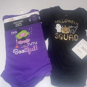 Baby Girl Halloween Clothes Newborn "I'm Tutu Beautiful & Halloween Squad Logos - Picture 1 of 4