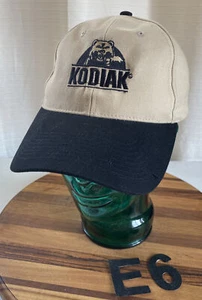 NWOT "KODIAK" HAT EMBROIDERED LOGO STRAPBACK ADJUSTABLE TAN/BLACK NEVER WORN E6 - Bild 1 von 3