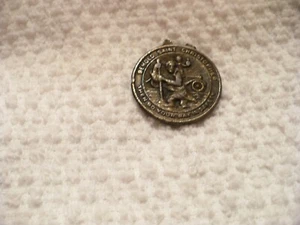 83A- VINTAGE ST CHRISTOPHER MEDAL 1775 (THE HOLE AT TOP IS GONE) #5423 - Picture 1 of 6