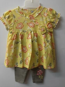 vêtement ensemble bebe 6 mois fille tenue robe pantalon - Picture 1 of 3