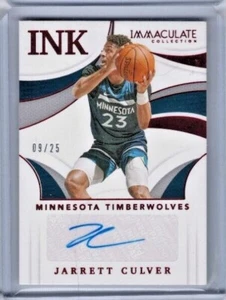 2020-21 Panini Immaculate Collection Jarrett Culver Ink Auto Red #'ed 09/25 - Picture 1 of 1