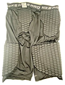 Nike Pro Combat Compression Shorts Dri Fit schwarz gepolstert Fußball XL Herren - Bild 1 von 5