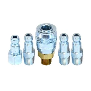 Raccordi raccordi raccordi raccordi tubo aria attacco rapido auto Tru-Flate 1/4 NPT T Style - Foto 1 di 6