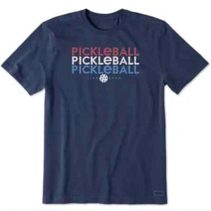 Camiseta Life Is Good Crusher-Lite Pickleball Repeat Manga Corta Nueva con Etiquetas XXL - Imagen 1 de 2