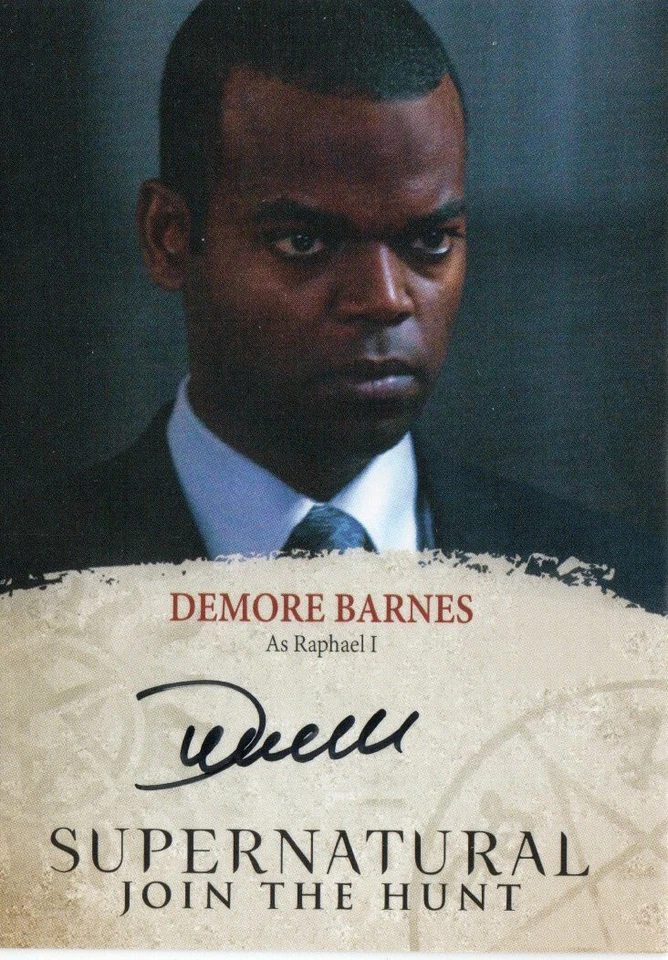 Supernatural Seasons 4-6 Auto Autograph DB Demore Barnes As Raphael I - Image 1 of 1
