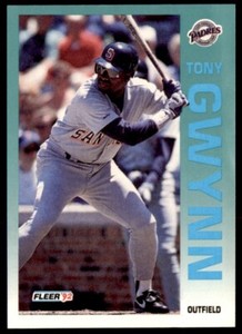 1992 Fleer Tony Gwynn San Diego Padres #605