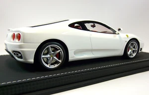 FERRARI 360 MODENA White/red interior Ltd 28 pcs BBR MODELS 1/18 - Foto 1 di 9