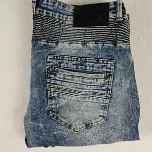 XRAY Jeans Herren 34 x 30 Moto Biker Style Distressed Denim Blau Jeans Stretch - Bild 1 von 8