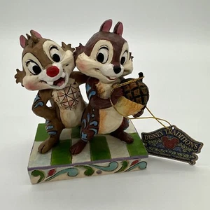 Disney Jim Shore Traditions Rare Retired Chip and Dale NUTTY BUDDIES Figurine - Picture 1 of 10