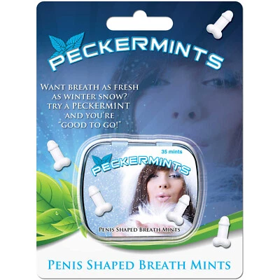 Mentas de aliento con sabor a caramelo en forma de pene Peckermints Foto 1 de 2