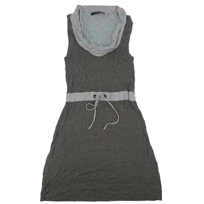 Sita Murt Size EU 38 / US 4 Gray Cowl Neck Knit Dress Sleeveless Drawstring - Image 1 of 4