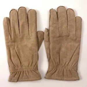 Aris Isotoner Men light color leather winter gloves with insulation - Picture 1 of 5