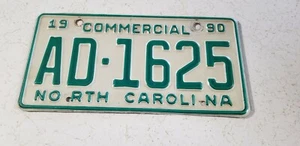  NORTH CAROLINA N C 1990 KOMMERZIELLES NUMMERNSCHILD ANZEIGE - 1625 - Bild 1 von 1