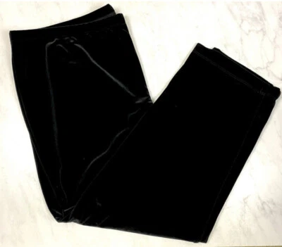 Traveler's Collection Chico's Velvet Essential Slim Ankle Pants Black Size 4 NWT - Image 1 of 4