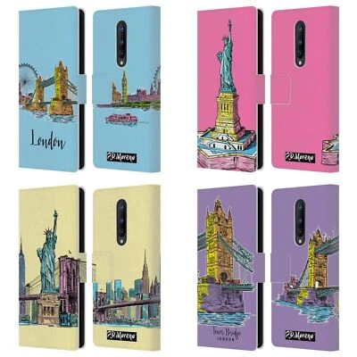 OFFICIAL P.D. MORENO CITY SKETCHES LEATHER BOOK CASE FOR BLACKBERRY ONEPLUS - Image 1 of 4