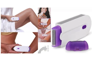 Epilatore corpo viso rasoio donna elettrico ricaricabile teste intercambiabili - Foto 1 di 7