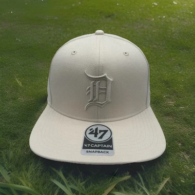 Detroit Tigers Hat 47 Captain Bone Gothic Script Mystery Promo Snapback Cap H103 - Image 1 of 4