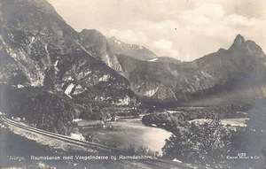 NORGE Noruega - Raumbanen med Vengetinderme og Romsdalhorn - Publ. Mittet & Co. 2 - Imagen 1 de 2
