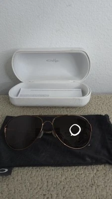 New Oakley Caveat Polarized Womens Brown Bronze 60mm Aviator Sunglasses 004054 - Image 1 of 4