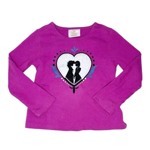 Hanna Andersson Frozen Graphic Long Sleeve Shirt Size 100cm (4) - Picture 1 of 4