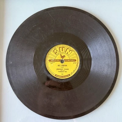 Johnny Cash – Hey Porter / Cry Cry Cry – Sun 221 78 RPM 1955 Original Rockabilly Foto 1 de 4