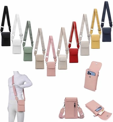 DAMEN TASCHE Crossbody Handytasche Umhängetasche Bodybag Smartphone Geldbörse - Bild 1 von 4