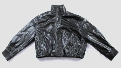 Chaqueta para mujer Zara cuello alto imitación cuero cremallera volumen JK5 negra talla XS NUEVA CON ETIQUETAS Foto 1 de 3