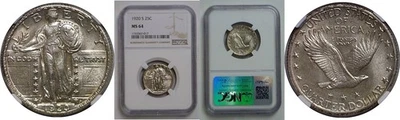 1920-S 25C Standing Liberty Quarter NGC MS-64 - Image 1 of 3