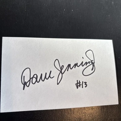 Dave Jennings - '74-84 纽约巨人队,'85-87 纽约州,5X 全职业球员,2013 年去世 — 第 1/3 张图片