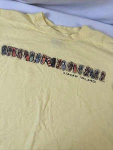 Vtg Hawaii Flip Flop Size Large T Shirt Beach Single Stitch Grunge 90s USA - Picture 1 of 6