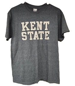Kent State Golden Flashes Gildan Short Sleeve Shirt Men's MEDIUM - Gray - Picture 1 of 7