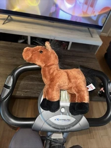 Juguete de peluche Ganz Webkinz caballo árabe 8" marrón y negro - Imagen 1 de 5