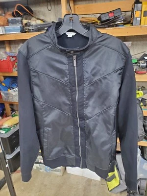 Chaqueta Calvin Klein Para Hombre Mediana Negra Cremallera Completa Foto 1 de 4