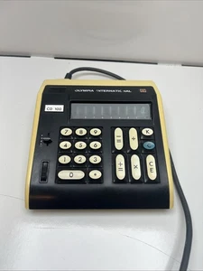 Vintage 1970s Olympia Werke Calculator CD 100  Tested Read Description - Picture 1 of 12
