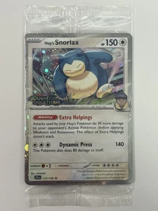 Asien Exclusive Hop’s Snorlax 117/159 Journey Together Stamped Promo SEALED - Bild 1 von 2