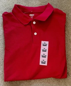 Old Navy Polo Shirt Boy’s Red XL Sz. 14-16 School Uniform, New With Tags. - Picture 1 of 1