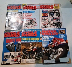 Cycle World Motorcycle Magazine 1987 Lot of 6 One Motorcyclist Mag 1987 - Picture 1 of 5