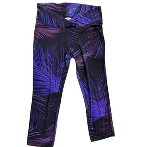Gap Maternity Capri Leggings Pants Women Small S Purple Crossover Waist - Picture 1 of 7