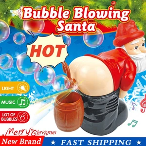 Weihnachten Seifenblasenspielzeug-Maschine-elektrische lustige Blase Outdoor Blasen Spielzeug - Bild 1 von 13
