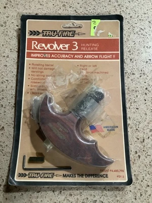 Vintage Tru- Fire " Revolver 3 " Archery Release Aid-#SY-3-NOS #105a - Image 1 of 2