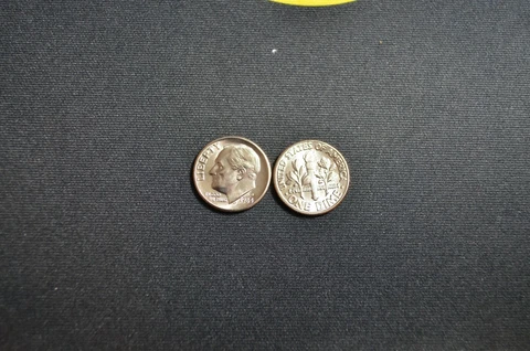 1984 D ROOSEVELT DIME BRILLIANT UNCIRCULATED FROM OBW ROLL Cover