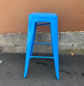 Tolix Stool in colbolt blue - Picture 1 of 11