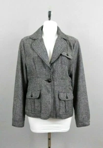 Ambiance Women Coat, Size XL, Black, Gray, 75% polyester, 25% wool - Picture 1 of 7