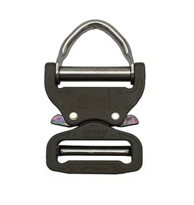 Austrialpin 45mm/1.75" D-Ring Cobra Buckle - Brown Grey - FX45QVD-XB - Picture 1 of 3