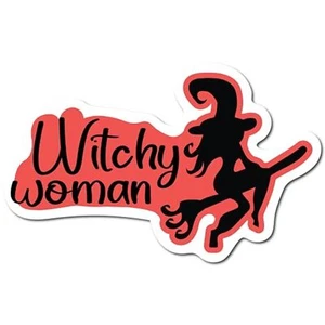 Magnet Me Up Halloween Witchy Woman Spooky Funny Holiday Magnet Decal, 5x3 Inche - Picture 1 of 6