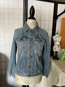 Big Star Washed Denim Boutique Distressed Patched Jacket JR L VTG Y2K - Picture 1 of 11